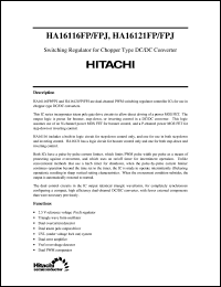 HA16116FP datasheet: Switching regulator HA16116FP