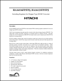 HA16121FP datasheet: Switching regulator HA16121FP