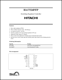 HA17524P datasheet: Switching regulator HA17524P