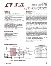 LTC1148LCS-3.3 datasheet: High efficiency synchronous step-down switching regulators, Uout=3.3V LTC1148LCS-3.3