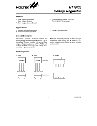 HT1044 datasheet: Voltage regulator, output 4.4V HT1044