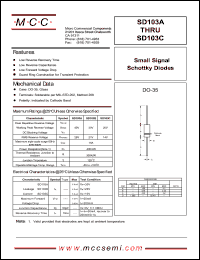 SD103B datasheet: 30V ultra fast recovery rectifier SD103B