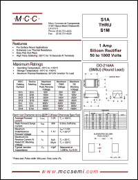 S1B datasheet: 1.0A, 100V ultra fast recovery rectifier S1B