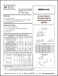 MMBD4448 datasheet: 500mA, 100V ultra fast recovery rectifier MMBD4448