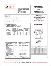 FST83100SL datasheet: 80A, 100V ultra fast recovery rectifier FST83100SL