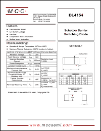DL4154 datasheet: 35V ultra fast recovery rectifier DL4154