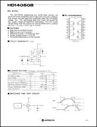 HD14050B datasheet: Hex Buffer HD14050B