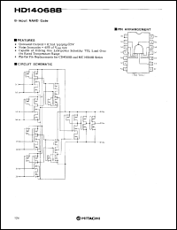 HD14068B datasheet: 8-input NAND Gate HD14068B