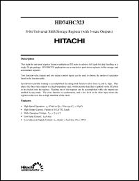 HD74HC323 datasheet: 8-bit Universal Shift/Storage Register with 3-state outputs HD74HC323