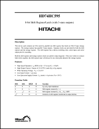 HD74HC595 datasheet: 8-bit Shift Register/Latch with 3-state outputs HD74HC595