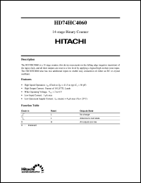 HD74HC4060 datasheet: 14-stage Binary Counter HD74HC4060