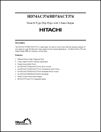 HD74ACT374 datasheet: Octal D-type Flip-Flops with 3-state output HD74ACT374