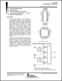 TL441AMFK datasheet: logarithmic amplifier TL441AMFK