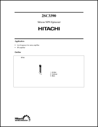 2SC3390 datasheet: Small signal general purpose transistor 2SC3390