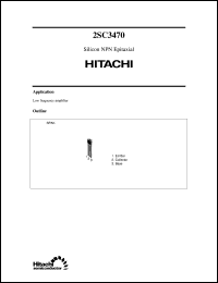 2SC3470 datasheet: Small signal general purpose transistor 2SC3470