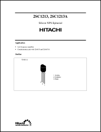 2SC1213 datasheet: Small signal general purpose transistor 2SC1213