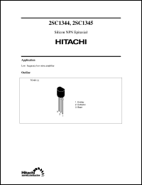 2SC1345 datasheet: Small signal general purpose transistor 2SC1345