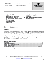 52150 datasheet: 5.0A 40V negative adjustable 5-Amp voltage regulator 52150