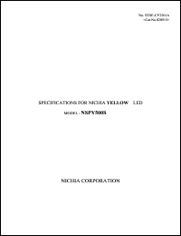 NSPY500S datasheet: 120mW; 5V; 30mA nichia yellow LED NSPY500S