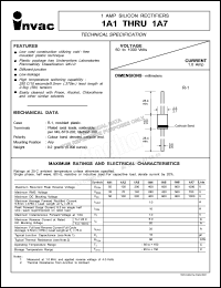 1A3 datasheet: 200 V, 1 A silicon rectifier 1A3