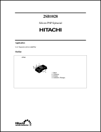 2SB1028 datasheet: Small signal general purpose transistor 2SB1028