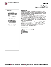 MN3395 datasheet: 20-bit deglitched digital-to-analog converter MN3395