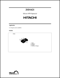 2SD1421 datasheet: Small signal general purpose transistor 2SD1421