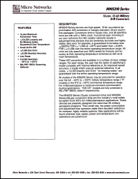 MN5210H/B datasheet: 12-bit military A/D converter MN5210H/B