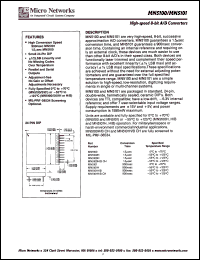 MN5100 datasheet: High-speed 8-bit  A/D converter MN5100