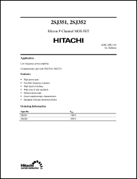 2SJ351 datasheet: Power general purpose MOSFET 2SJ351