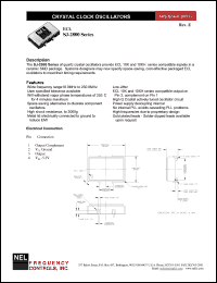 SJA2800 datasheet: 3.3 V,+/-100 ppm,  ECL crystal clock oscillator SJA2800