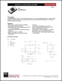 SJ829 datasheet: 5 V,customer specific,  ECL crystal clock oscillator SJ829