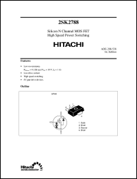 2SK2788 datasheet: Power switching MOSFET 2SK2788
