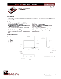 SJ460 datasheet: 5 V, +/-100 ppm, CMOS  crystal clock oscillator SJ460