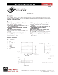 PJ2D00 datasheet: 5 V, +/-100 ppm, LVDS crystal clock oscillator PJ2D00