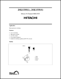 2SK1335(S) datasheet: Power switching MOSFET 2SK1335(S)