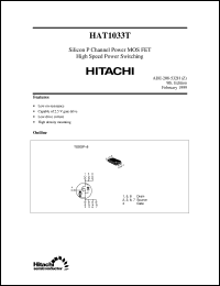 HAT1033T datasheet: Power switching MOSFET HAT1033T