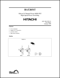 HAT2031T(D) datasheet: Power switching MOSFET HAT2031T(D)