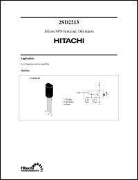 2SD2213 datasheet: Small signal switching Darlington transistor 2SD2213