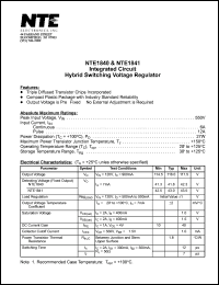 NTE1841 datasheet: Integrated circuit. Hybrid switching voltage regulator. NTE1841