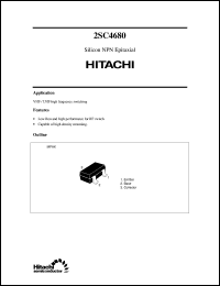 2SC4680 datasheet: Small signal high frequency amplifier transistor 2SC4680