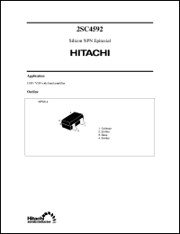 2SC4592 datasheet: Small signal high frequency amplifier transistor 2SC4592