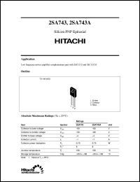 2SA743A datasheet: Bipolar power general purpose transistor 2SA743A