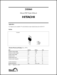 2SB860 datasheet: Bipolar power general purpose transistor 2SB860