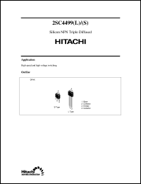 2SC4499(L) datasheet: Bipolar power switching transistor 2SC4499(L)