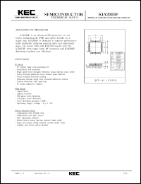 KIA2093F datasheet: Advanced FM processor for car tuners KIA2093F