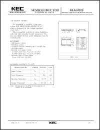 KIA6092F datasheet: 1.5V AM/FM tuner KIA6092F