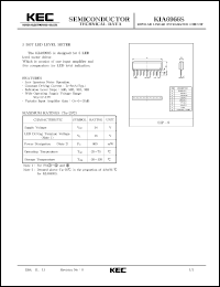 KIA6966S datasheet: 5 dot LED level meter KIA6966S