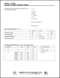 CDG22 datasheet: 4 V, silicon planar biasing diode CDG22