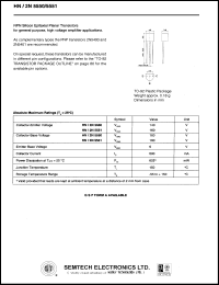 HN/2N5550 datasheet: 140 V, NPN silicon expitaxial planar transistor HN/2N5550